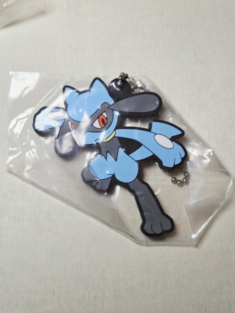 *4 for $30* Pokemon Riolu Rubber Strap Keychain Charm